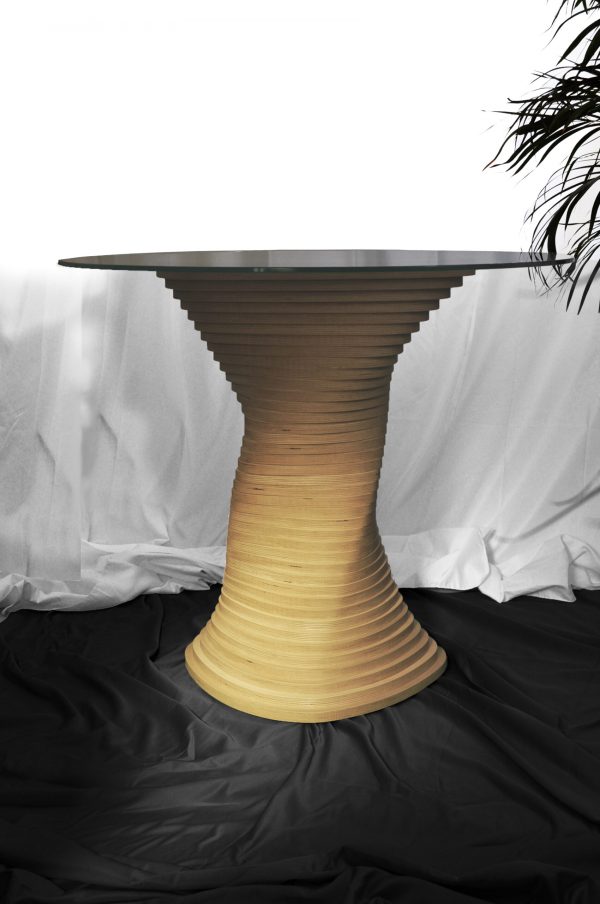 hand crafted table from UX Architects